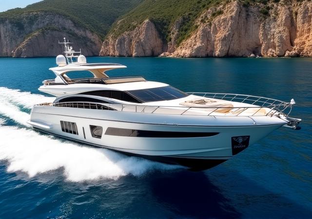 Yacht Majesty 100 in navigazione